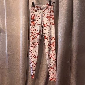 COPY - BlackMilk blood splatter big leggings XS goth Halloween costume